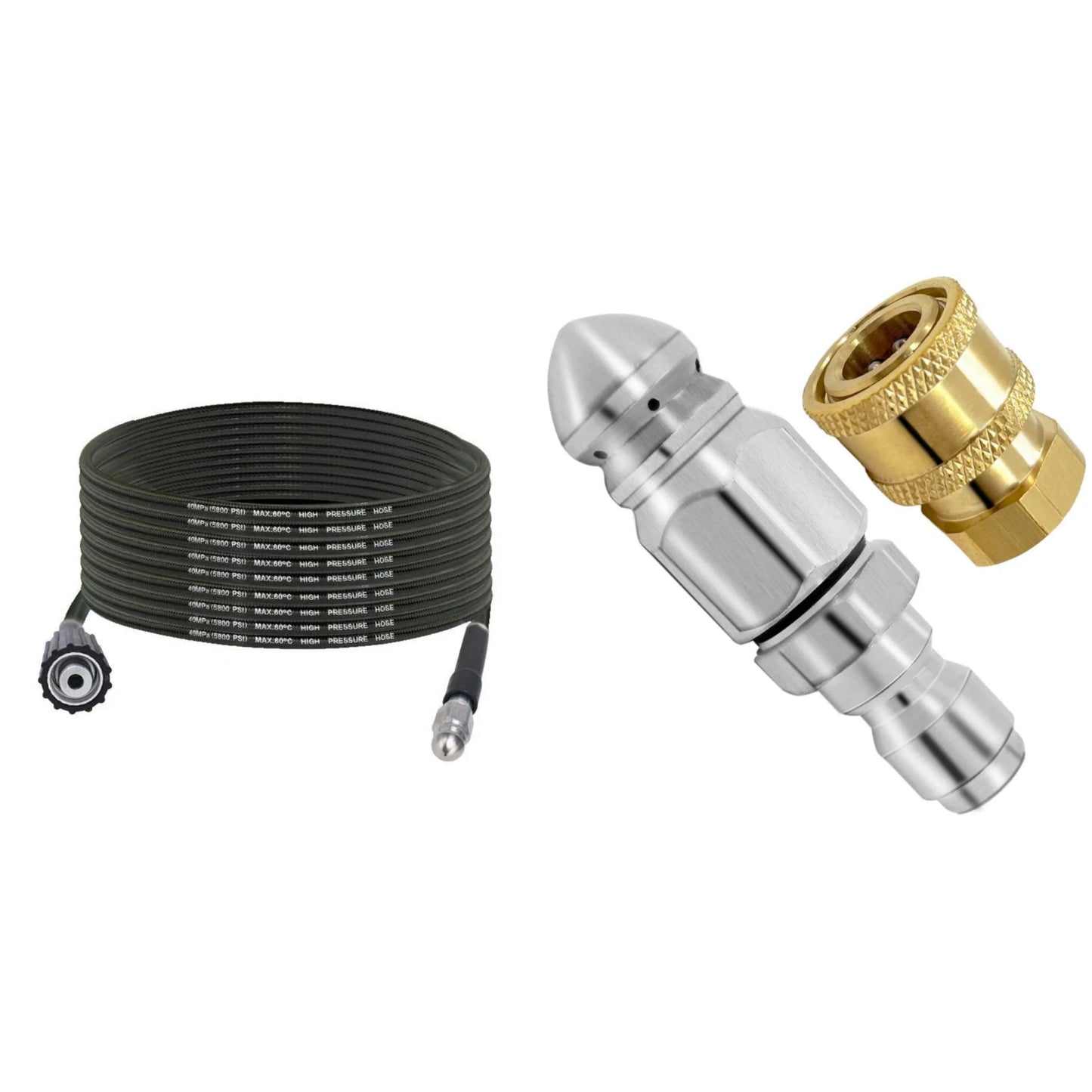 đ§ Triple-layer burst-proof hose â PVC & stainless steel. Universal connector, easy install. Perfect for heavy-duty cleaning! đŋđ§