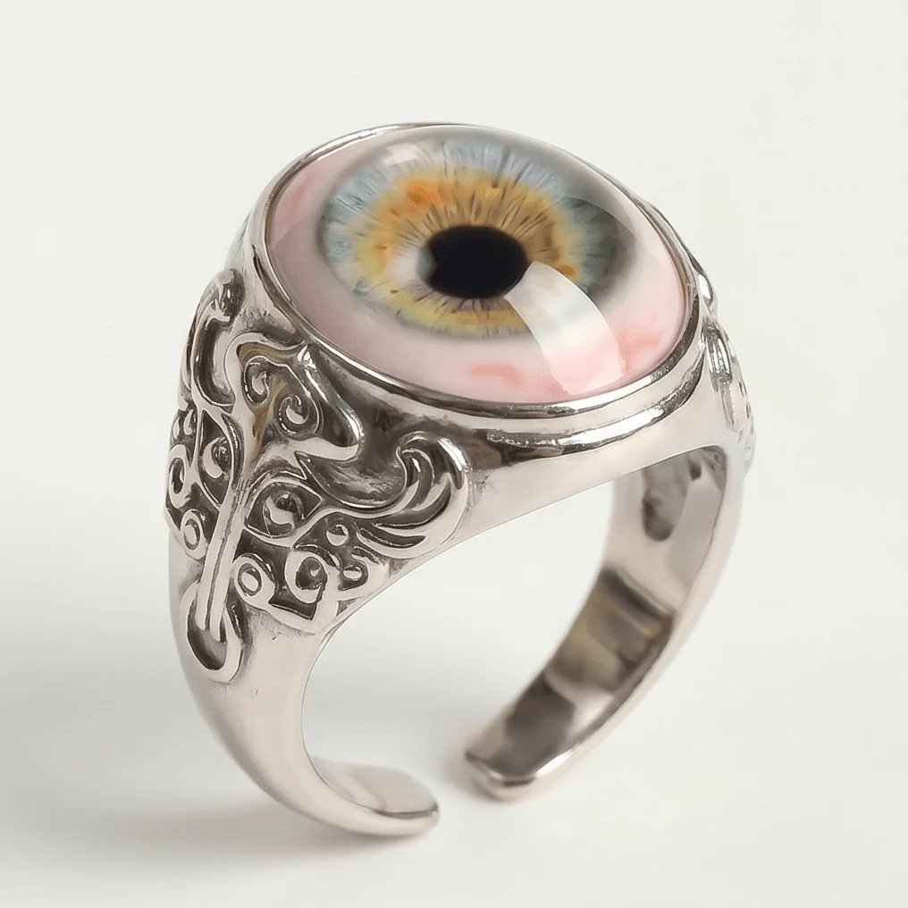 🎃 Halloween Pre-Sale 🎃 Eyeball Ring in Vintage Victorian Gothic Style