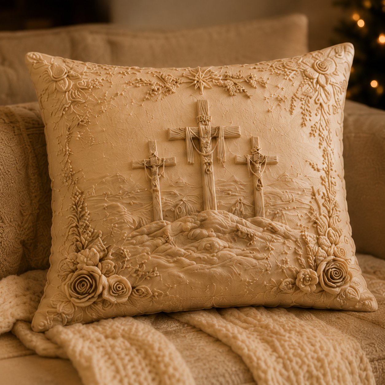 🏆 50K+ SOLD!✝️Jesus-Themed Pillowcase – Machine Washable, Wrinkle-Resistant, Durable, Perfect for Living Room, Bedroom, Office & More⛪