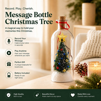 🎁Last Day 49% OFF🔥Mr. Christmas  Christmas Tree Message In A Bottle
