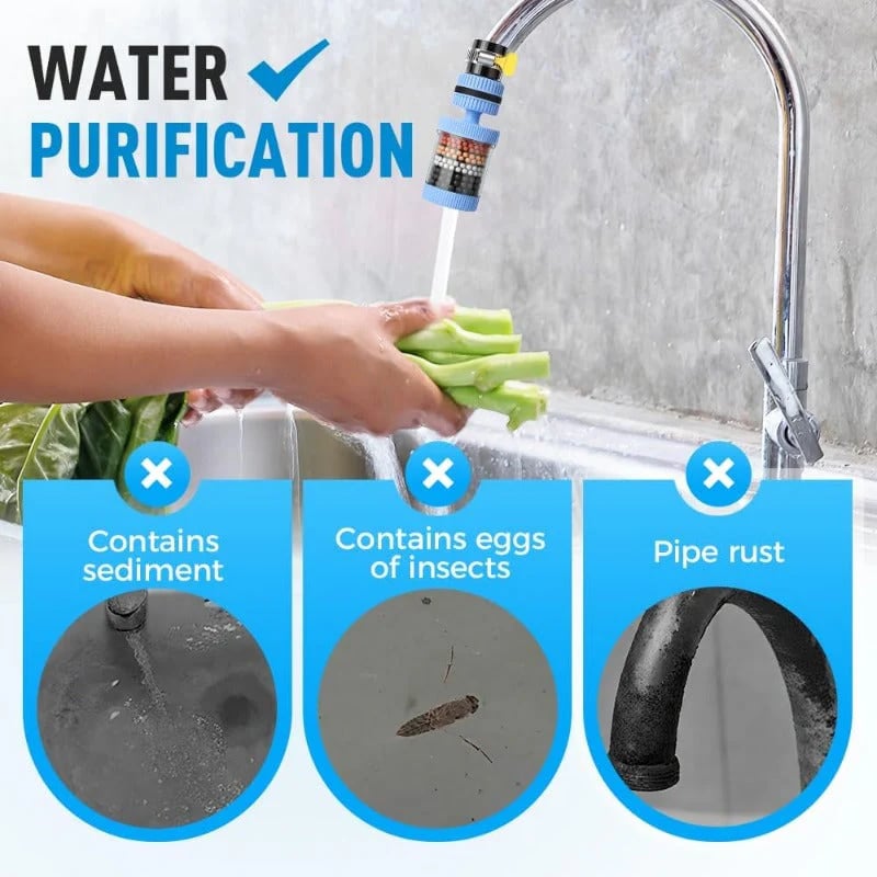 6-Layer Faucet Water Filter – Multi-Stage Tap Filter For Cleaner Everyday Water