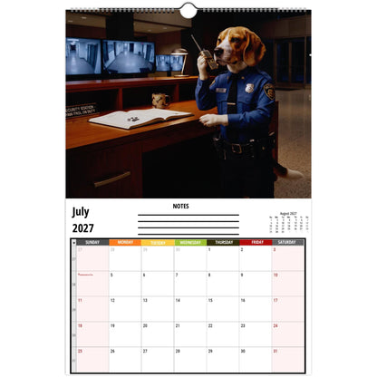 Funny Working Beagles 2027 Wall Calendar