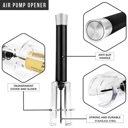 🎁🔥LAST DAY 50% OFF-🔥Air Pump Cork Remover Wine Bottle Opener Set