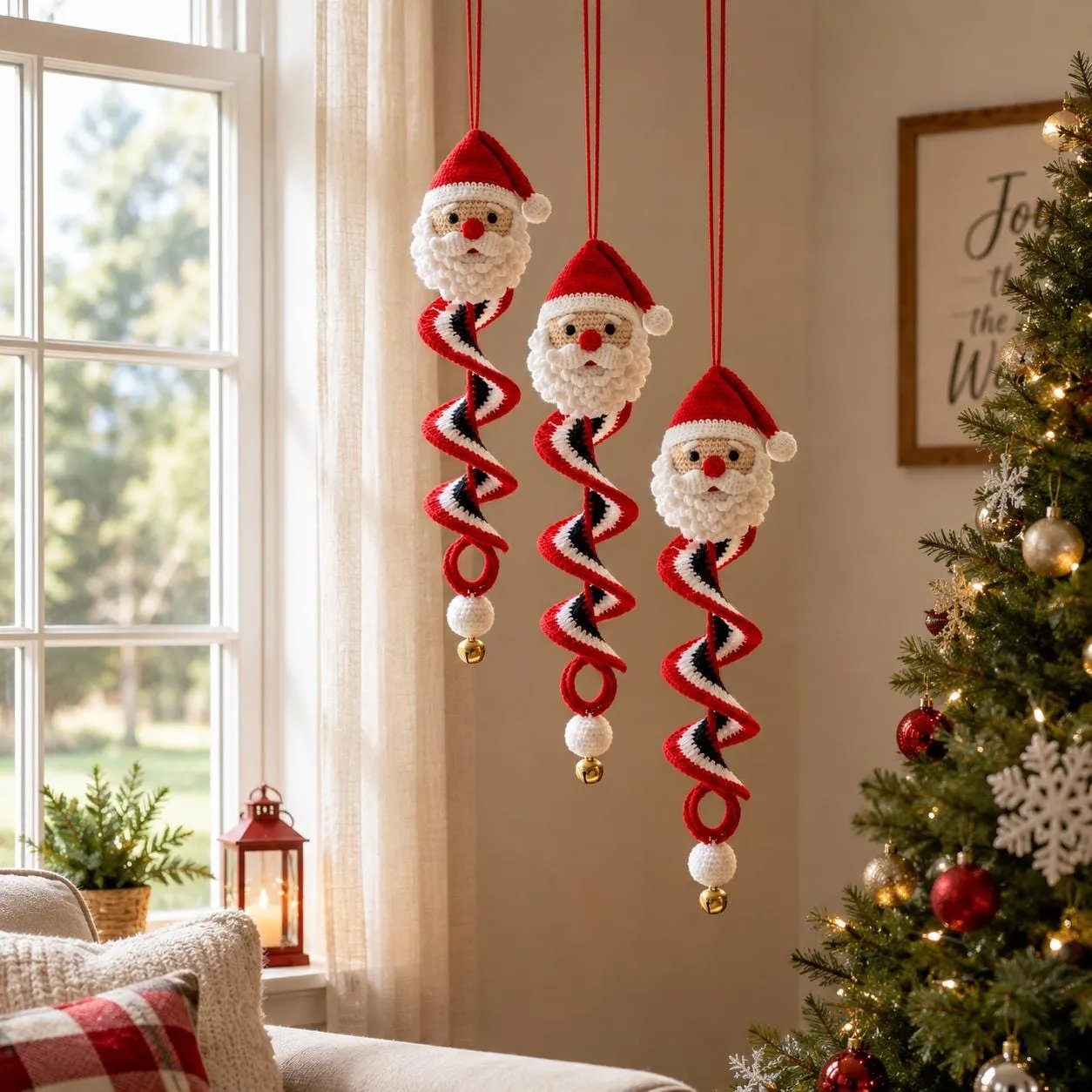 🎅🌲Crochet Snowman Spiral Oranment DIY Kit