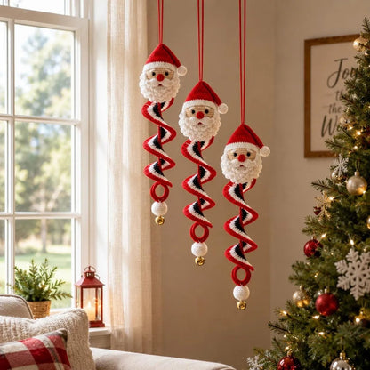 🎅🌲Crochet Snowman Spiral Oranment DIY Kit