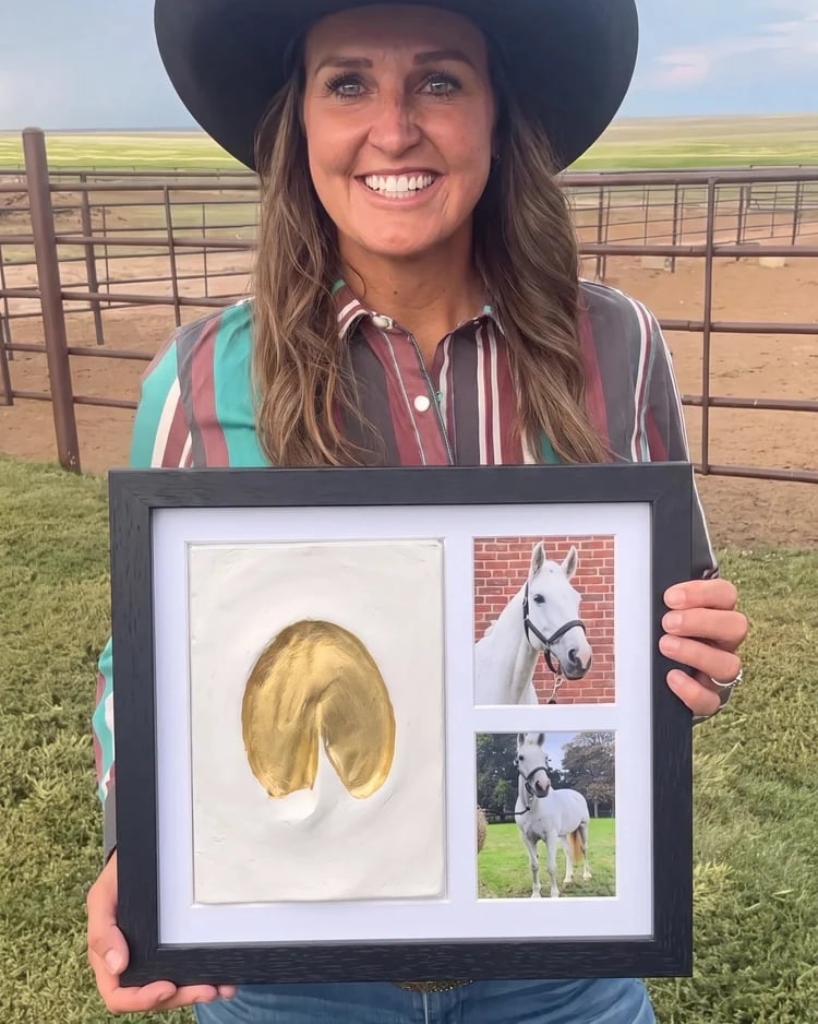 🐴Horse Hoofprint Keepsake Clay Kit💛Their actual hoofprint — made by your own hands.🐴