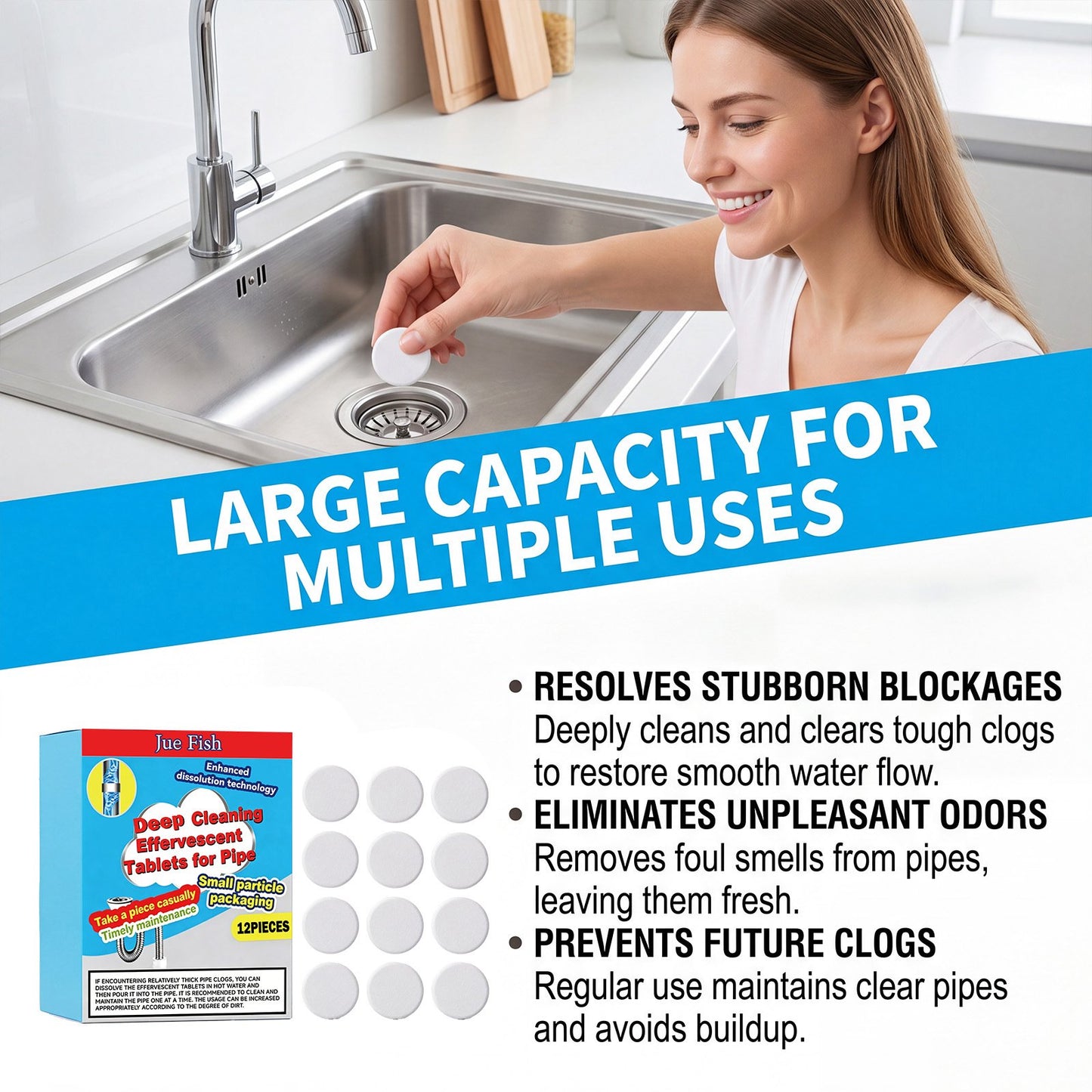 Cleaning Tablets for Drains
