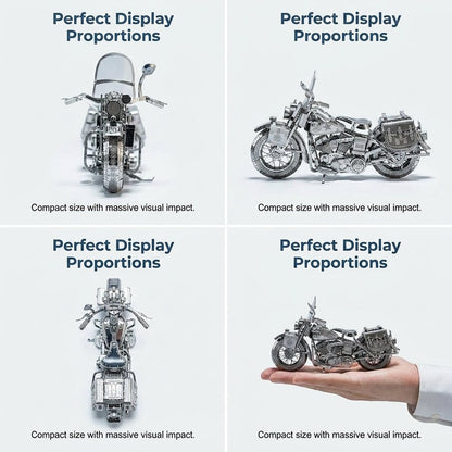 🔥HOT SALE🔥Silver Motorcycle 3D Metal Assembly Puzzle