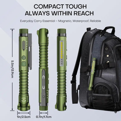 💥 LAST DAY 49% OFF-800 Lumen Rechargeable EDC Flashlight