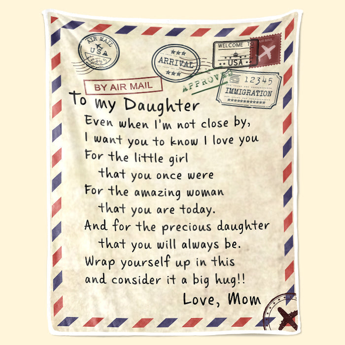 Daughter's Gift-Letter Blanket Gift-Sweet Words To My Daughter (49% OFF TODAY)