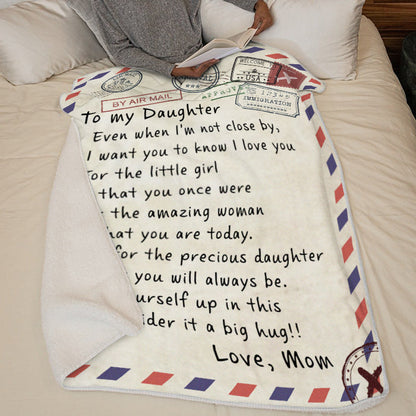 Daughter's Gift-Letter Blanket Gift-Sweet Words To My Daughter (49% OFF TODAY)