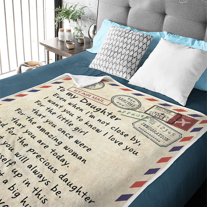 Daughter's Gift-Letter Blanket Gift-Sweet Words To My Daughter (49% OFF TODAY)