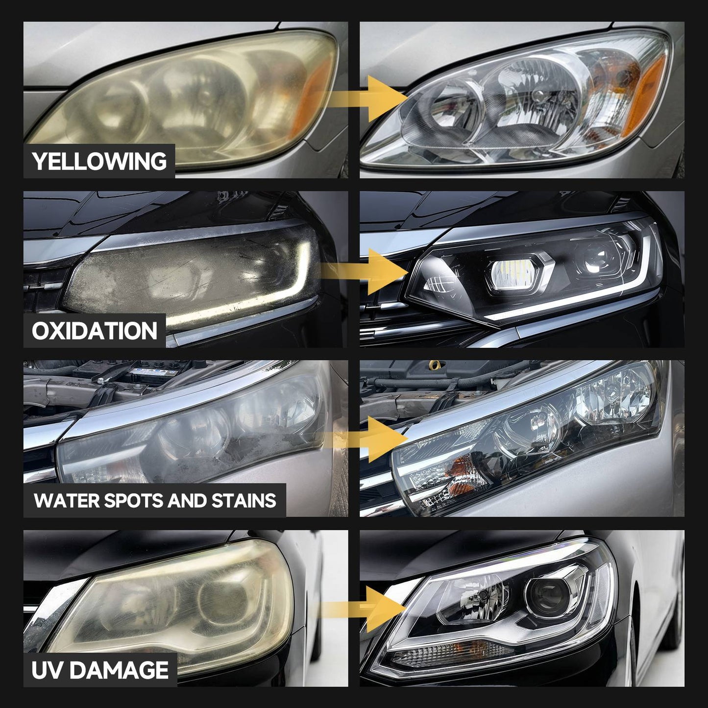 Toretark Car Headlight Restoration Kit