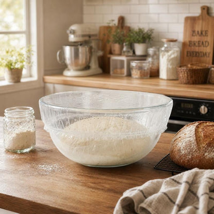 🔥LAST DAY SALE 49% OFF-100Pcs Medium Reusable Elastic Plastic Bowl Covers - Kitchen Bread Proofing,