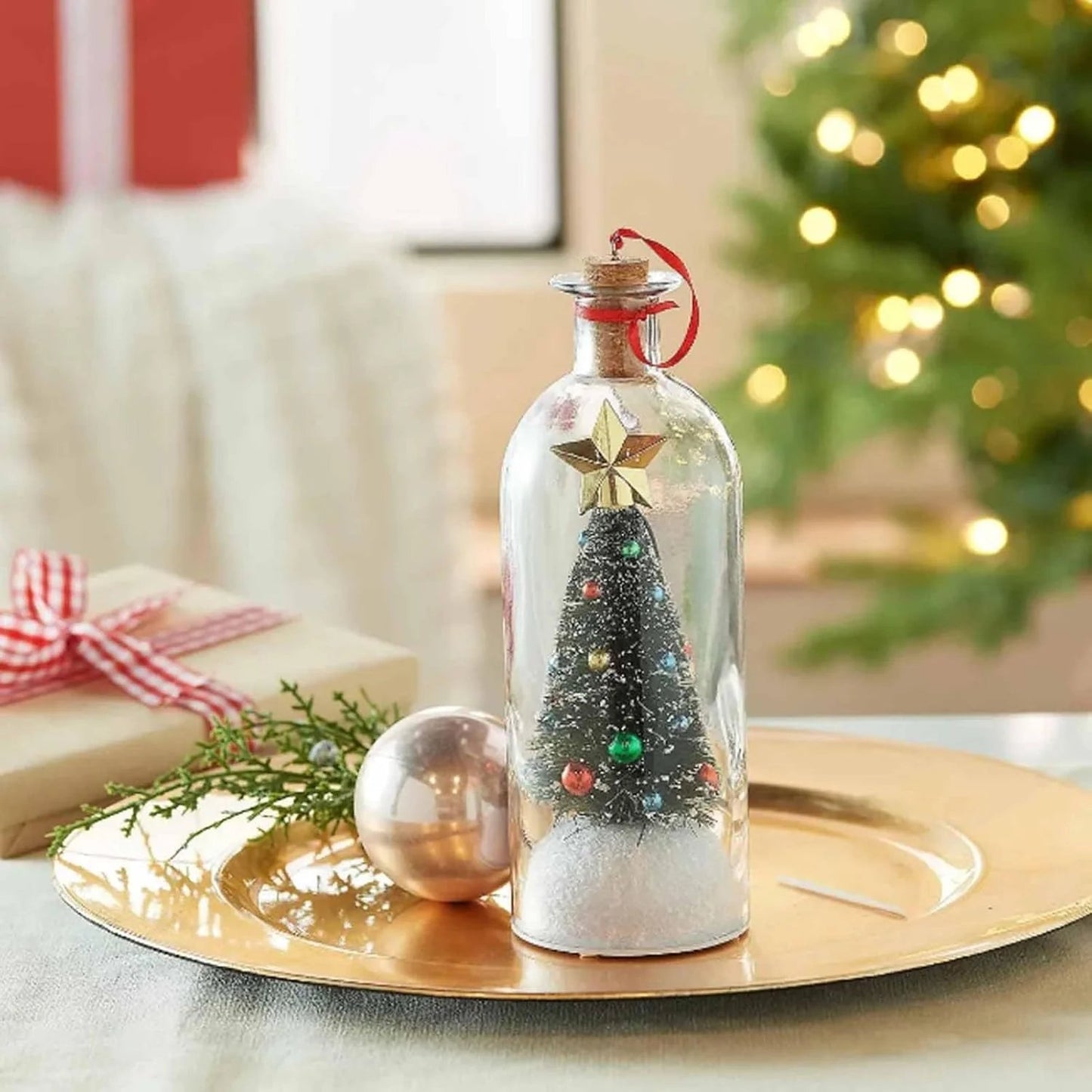 🎁Last Day 49% OFF🔥Mr. Christmas  Christmas Tree Message In A Bottle