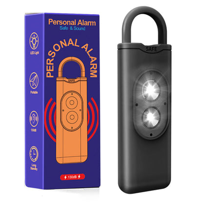 Double-flashing personal alarm