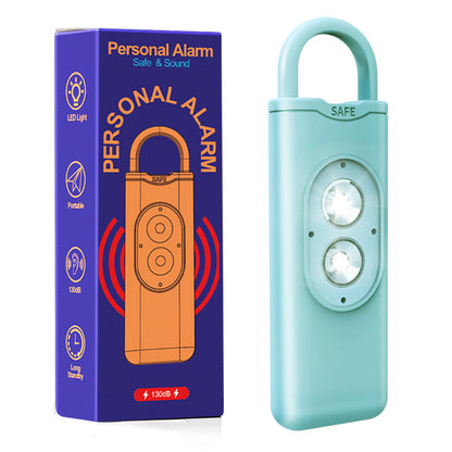 Double-flashing personal alarm