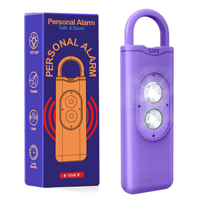 Double-flashing personal alarm