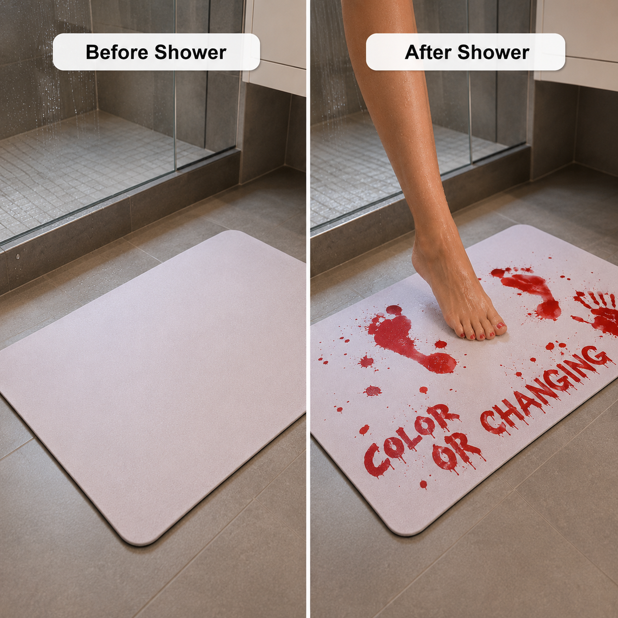 🎁🔥LAST DAY 49% OFF🔥 -Halloween Water-Changing Carpet Bloody Mat🩸