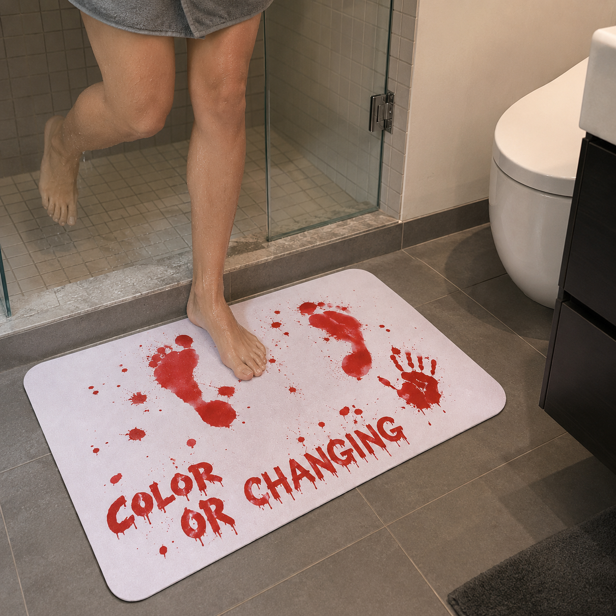 🎁🔥LAST DAY 49% OFF🔥 -Halloween Water-Changing Carpet Bloody Mat🩸