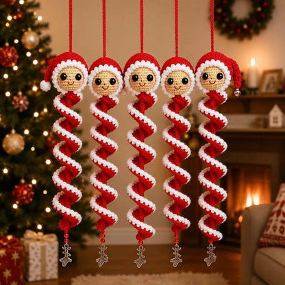 🎅🌲Crochet Snowman Spiral Oranment DIY Kit