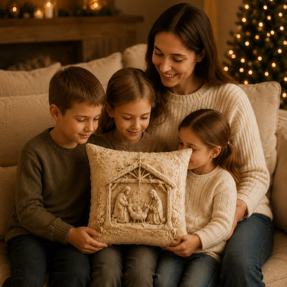 🏆 50K+ SOLD!✝️Jesus-Themed Pillowcase – Machine Washable, Wrinkle-Resistant, Durable, Perfect for Living Room, Bedroom, Office & More⛪