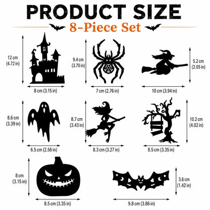 👻 Halloween LED Silhouette Wall Light Stickers