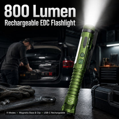 💥 LAST DAY 49% OFF-800 Lumen Rechargeable EDC Flashlight