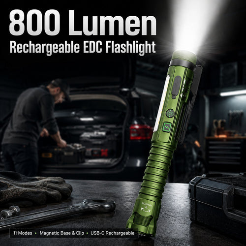 💥 LAST DAY 49% OFF-800 Lumen Rechargeable EDC Flashlight