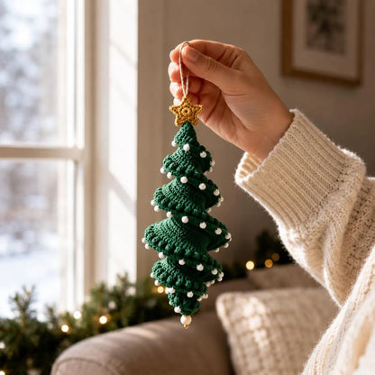 🎅🌲Crochet Snowman Spiral Oranment DIY Kit