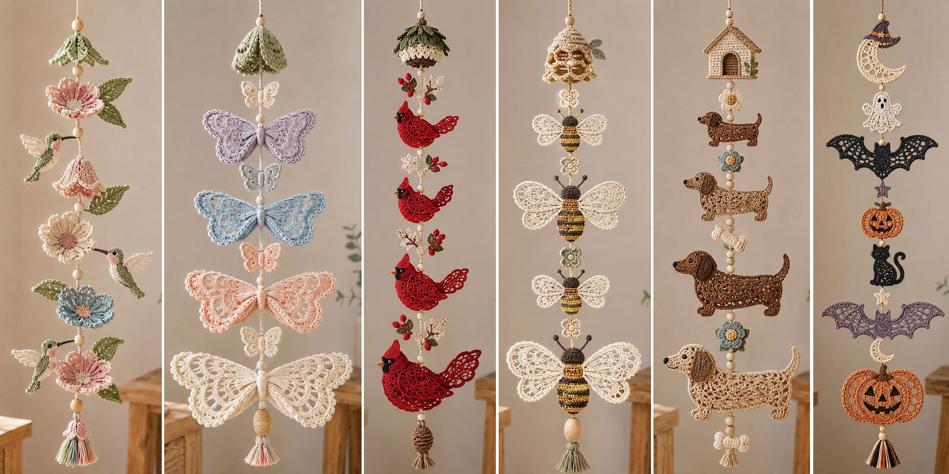 Hummingbird Garden Cascade DIY Crochet Kit