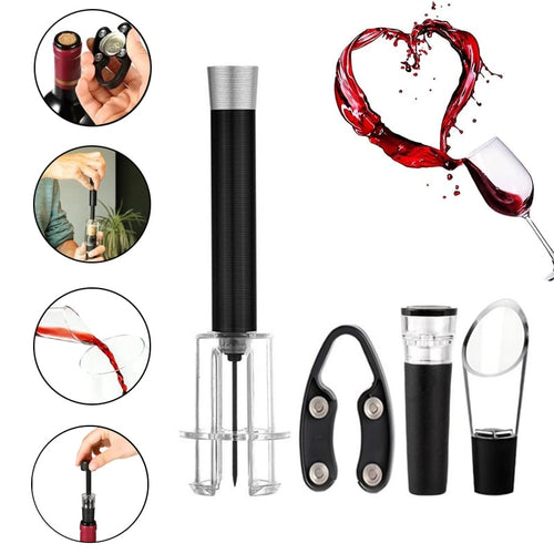 🎁🔥LAST DAY 50% OFF-🔥Air Pump Cork Remover Wine Bottle Opener Set