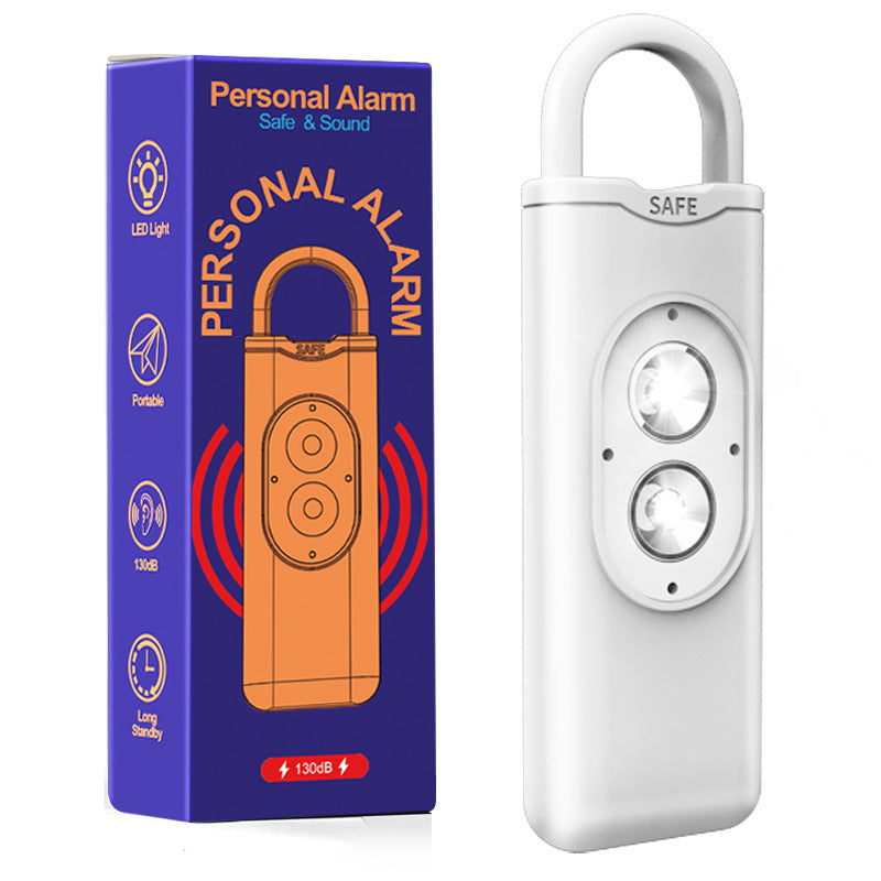 Double-flashing personal alarm