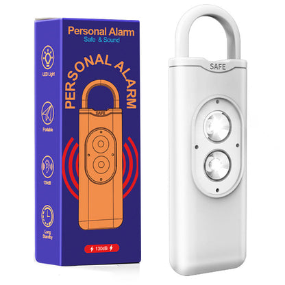 Double-flashing personal alarm