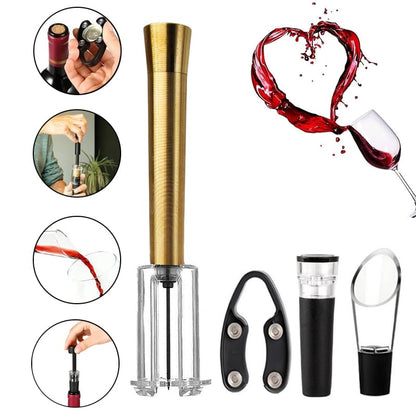 🎁🔥LAST DAY 50% OFF-🔥Air Pump Cork Remover Wine Bottle Opener Set