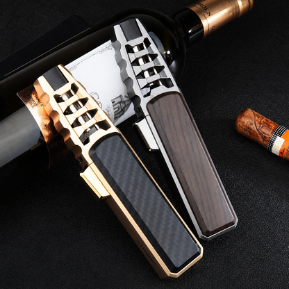 🔥Windproof straight torch blue flame lighter