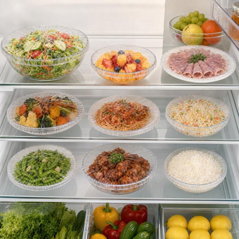 🔥LAST DAY SALE 49% OFF-100Pcs Medium Reusable Elastic Plastic Bowl Covers - Kitchen Bread Proofing,