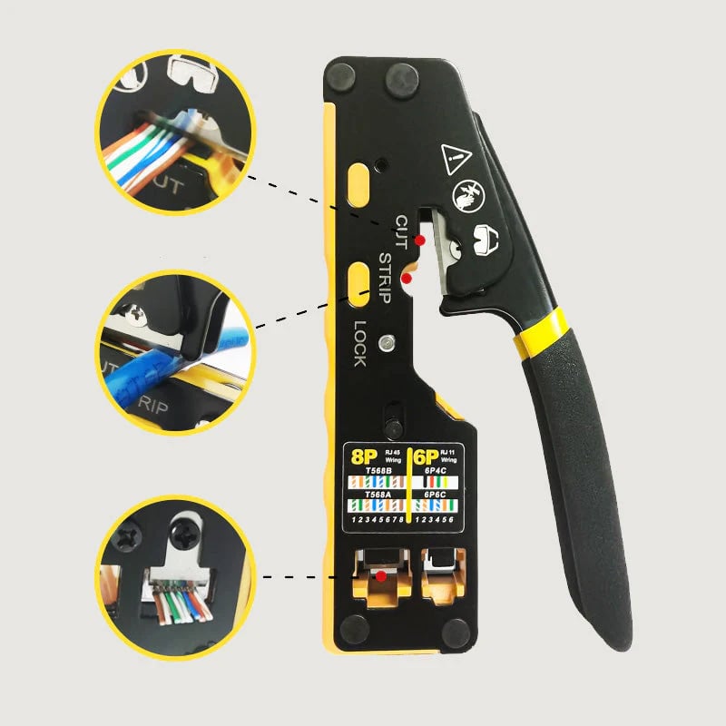🔥Limited Time Promotion 49% OFF🔥Multi-Function Network Cable Crimping Tool