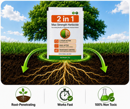 🔥Advanced 2-in-1 Pro+ Herbicide | Upgraded Formula for 6-Hour Rapid Kill, Root Eradication & Destroys Glyphosate-Resistant Weeds