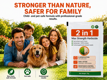 🔥Advanced 2-in-1 Pro+ Herbicide | Upgraded Formula for 6-Hour Rapid Kill, Root Eradication & Destroys Glyphosate-Resistant Weeds