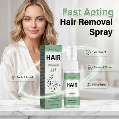 Limited Stock! 50% Off Hot Sale Ongoing📢8-Minute Hair Removal Spray – Painless & Full-Body Use Design