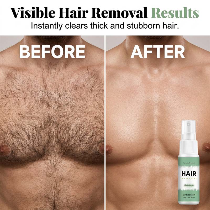 Limited Stock! 50% Off Hot Sale Ongoing📢8-Minute Hair Removal Spray – Painless & Full-Body Use Design